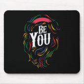 Be You | LGBTQ |レインボー |ゲイプライド マウスパッド (正面)