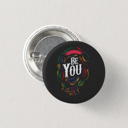 Be You | LGBTQ |レインボー |ゲイプライド 缶バッジ (正面&裏面)