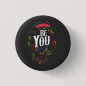 Be You | LGBTQ |レインボー |ゲイプライド 缶バッジ (正面)