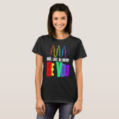 Be You LGBTQ Ally Rainbow FlagプライドレズビアンLGBT Tシャツ (正面フル)