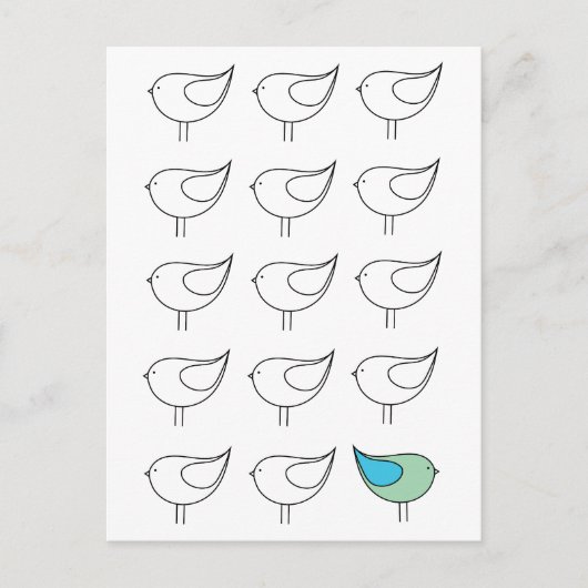 Be You Little Birdポストカード ポストカード (正面)