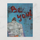 Be You Penguin Mixed Media ポストカード (正面)