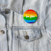 be you rainbow colorsゲイレズビアンLGBT 缶バッジ (インサイチュ)