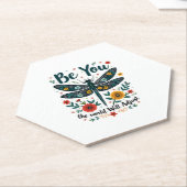 Be You The World Will Adjust - Dragonfly ペーパーコースター (アングル)