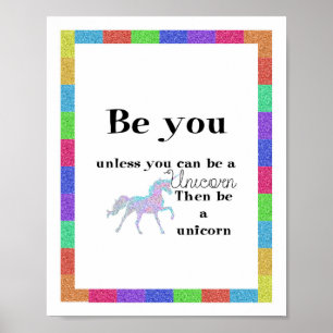 Be You Unicornポスター ポスター