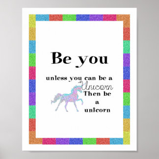 Be You Unicornポスター ポスター