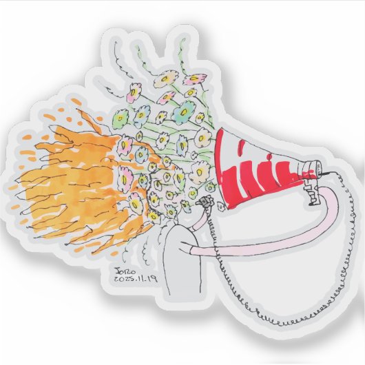 Be Your Biggest Fan シール (正面)