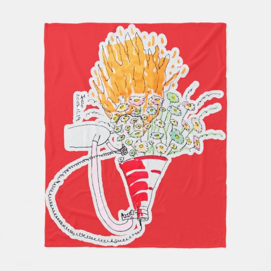 Be Your Biggest Fan フリースブランケット (正面)