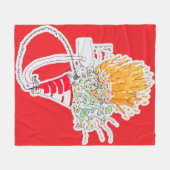 Be Your Biggest Fan フリースブランケット (正面(横))