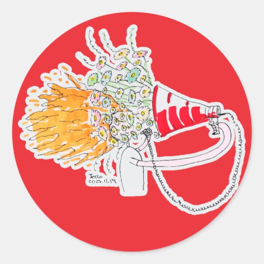 Be Your Biggest Fan ラウンドシール (正面)