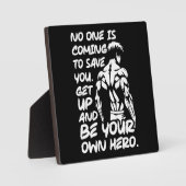 Be Your Own Hero – アニメボディビルジムトレーニング フォトプラーク (正面)