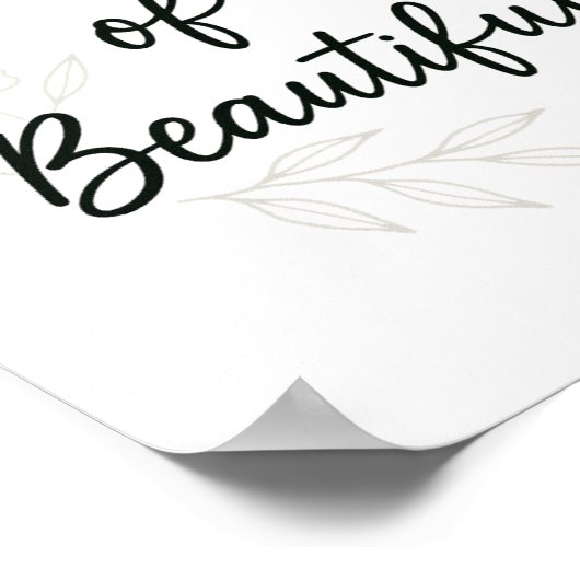 Be Your Own Kind of Beautiful – Minimalist Self Lo ポスター (角)