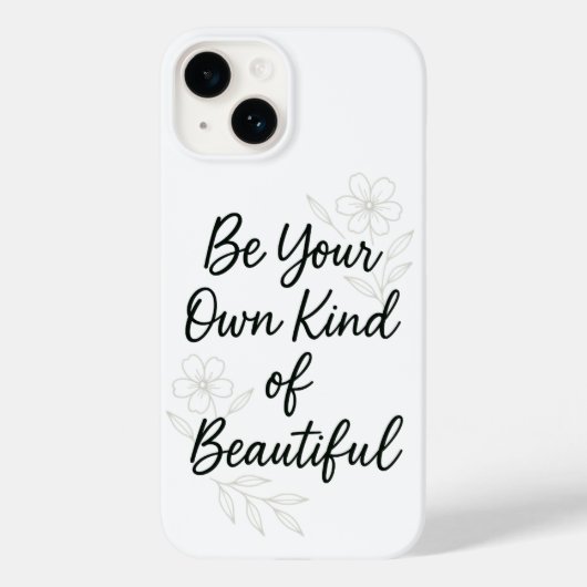 Be Your Own Kind of Beautiful Motivational Quote P Case-Mate iPhoneケース (裏面)