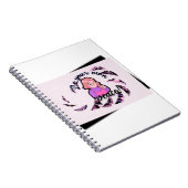 Be Your Own Peace Anime Girl & Butterflies Spiral  ノートブック (右側)