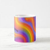 Be Your Own Rainbow Colorful Inspirational Mug コーヒーマグカップ (中央)