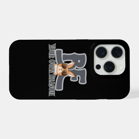 Be Your Own Reason Bunny – Cute Motivational iPhoneケース (裏面横)