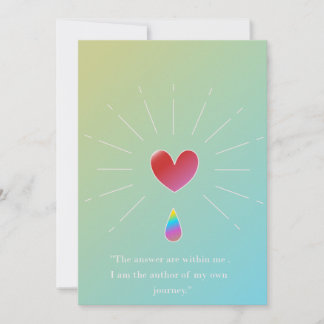 Be Your True Self – Empowering Greeting Card シーズンカード