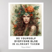 Be Yourself やる気を起こさせる引用文ポスター ポスター (正面)