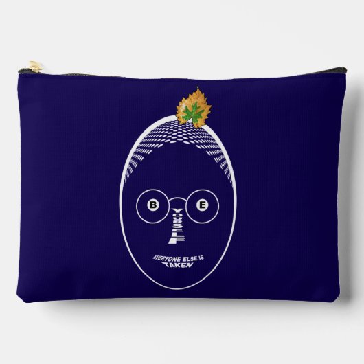 Be Yourself フェイス, 白インク アクセサリーポーチ (正面)