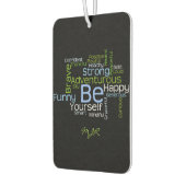 BE YOURSELF 感動的 Word Cloud カーエアーフレッシュナー (左)