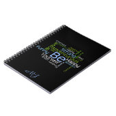 BE YOURSELF 感動的 Word Cloud ノートブック (左側)