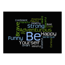 BE YOURSELF 感動的 Word Cloud