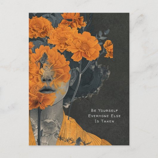 Be Yourself 芸術的 Postague ポストカード (正面)