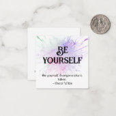 *~* BE YOURSELF AP62 Pastel Burst Flat Note Card ノートカード (正面/裏面インサイチュ)