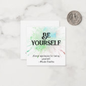 *~* BE YOURSELF AP62 Paulo Coelhoフラットノートカード ノートカード (正面/裏面インサイチュ)
