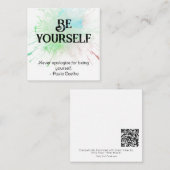 *~* BE YOURSELF AP62 Paulo Coelhoフラットノートカード ノートカード (正面/裏面)