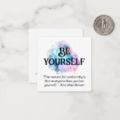 *~* BE YOURSELF AP62 WatercolorSelf Flatノートカード ノートカード (正面/裏面インサイチュ)