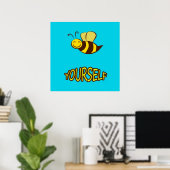 Be Yourself Bee Gifts ,I Love Bee, Beekeeping Gift ポスター (ホームオフィス)
