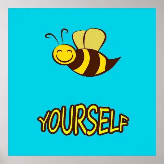 Be Yourself Bee Gifts ,I Love Bee, Beekeeping Gift ポスター (正面)