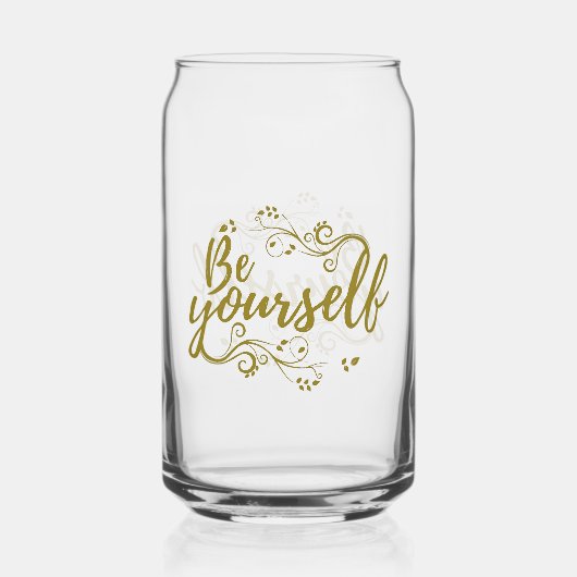 Be Yourself Can Glass ガラス缶 (正面)
