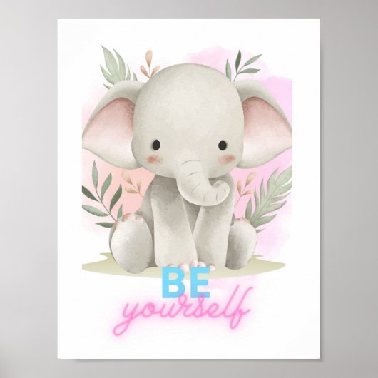 Be Yourself - Digital 感動的 Wall Art ポスター (正面)
