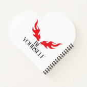 Be Yourself - Empowering Minimalist引用文デザイン ノートブック (裏面)