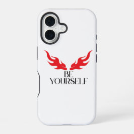 Be Yourself - Empowering Minimalist引用文デザイン iPhone 16ケース