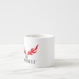 Be Yourself - Empowering Minimalist引用文デザインf エスプレッソカップ