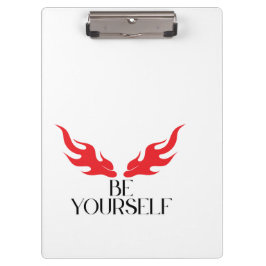 Be Yourself - Empowering Minimalist引用文デザインf クリップボード