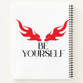 Be Yourself - Empowering Minimalist引用文デザインf ノートブック (裏面)