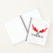 Be Yourself - Empowering Minimalist引用文デザインf ノートブック (内部)