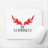 Be Yourself - Empowering Minimalist引用文デザインf マウスパッド (マウス)