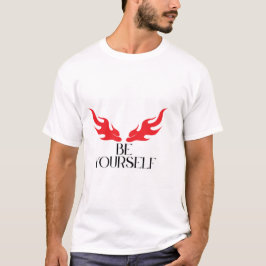 Be Yourself - Empowering Minimalist引用文デザインf Tシャツ