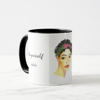 Be yourself ever without fear of being happy マグカップ