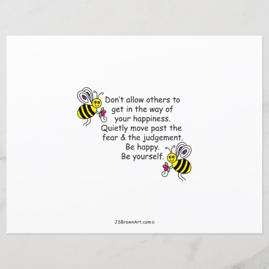 Be Yourself_Flat紙シート11"x8.5" (裏面)