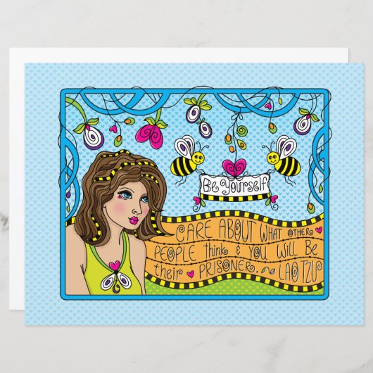 Be Yourself_Flat紙シート11"x8.5" (正面/裏面)