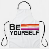 Be Yourself | Lesbian Pride  エプロン (正面)