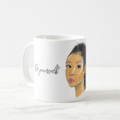 Be yourself, no fear コーヒーマグカップ (正面左)