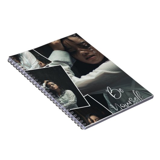 Be Yourself Photo Collage Spiral Notebook  ノートブック (右側)