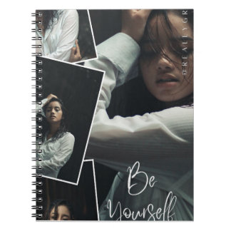 Be Yourself Photo Collage Spiral Notebook  ノートブック